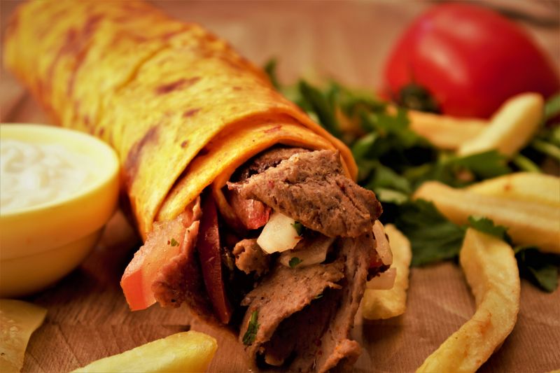 Classic Chicken Piada wrap with grilled chicken and fresh herbs