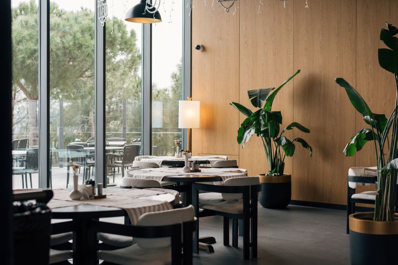 Piada Italian street food restaurant interior with fresh ingredients