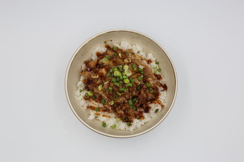 Italian Beef Bowl with braised beef and giardiniera